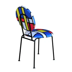 Medallion Upholstered Dining Chair Multicolour