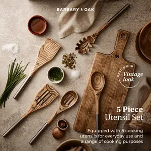 Barbary & Oak 5 Piece Cooking Utensil Set