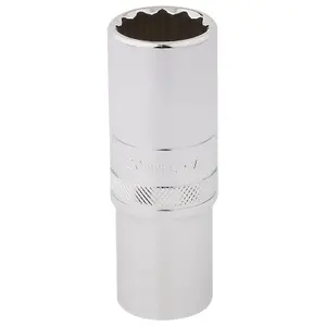 Draper 1/2" Square Drive Hi-Torq 12 Point Deep Socket 20mm 33787