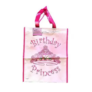 Unique Party Princess Happy Birthday Tote Bag Pink (One Size)