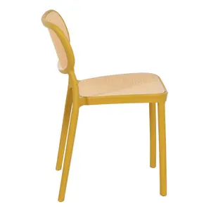 Vernia Stacking Side Chair (Set of 2) Mustard