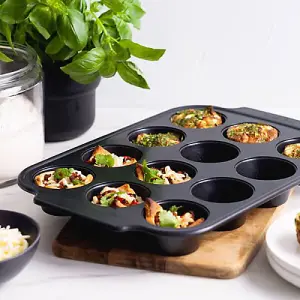 GreenPan Bistro Bakeware 12 Cup Muffin Pan