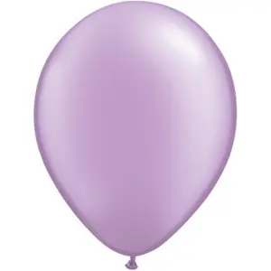 Qualatex 11 Inch Round Plain Latex Balloons (100 Pack) Pearl Lavender (One Size)