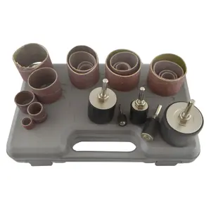 80 Grit Drum Sanding Rotary Kit In Case Spindle Sander 13 19 25 38 50mm SIL236