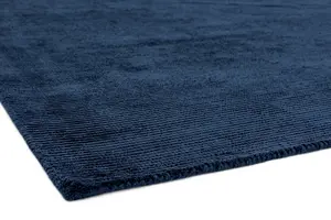 Plain Navy Modern Handmade Rug For Dining Room Bedroom & Living Room-160cm X 230cm