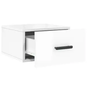 Berkfield Wall-mounted Bedside Cabinets 2 pcs High Gloss White 35x35x20 cm