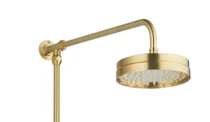 Keenware Modern Edwardian Ludgate Shower System: Brushed Brass