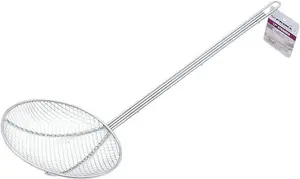 Strainer Skimmer Kitchen Hand Tool Handle Frying Cooking Spoon 17 Inch Utensil