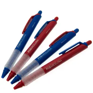 FC Barcelona Pen Set (Pack Of 4) Blue/Red (One Size)