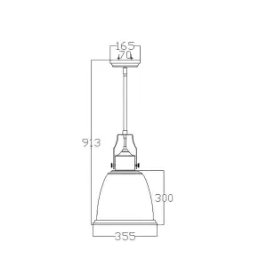 Elstead Hobson 1 Light Large Dome Ceiling Pendant Satin Nickel, E27