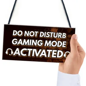 Red Ocean Gaming Christmas Gifts DO NOT DISTURB Sign Novelty Gamer Boys Bedroom Accessories Gifts For Boys