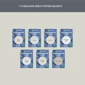 Rust-Oleum Light Grey Matt Kitchen Wall Paint Tester Samples - 10ml