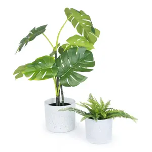 LIVIVO Indoor Plant Pots - Set of 2, 18cm