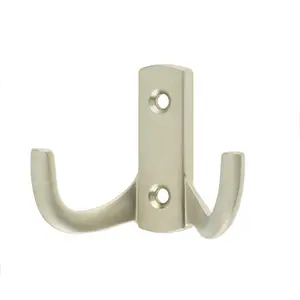 Sais Wall Mounted Robe Hook Satin Nickel