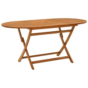 Berkfield Folding Garden Table 160x85x75 cm Solid Eucalyptus Wood