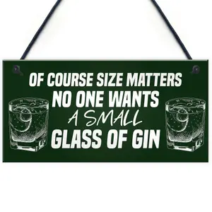 Red Ocean Funny Gin Sign Gifts For Her Novelty Home Bar Man Cave Gifts For Friend