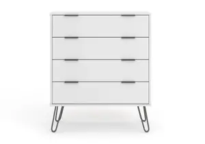 Core Products Augusta Industrial White 4 drawer chest of drawers