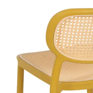 Vernia Stacking Side Chair (Set of 2) Mustard