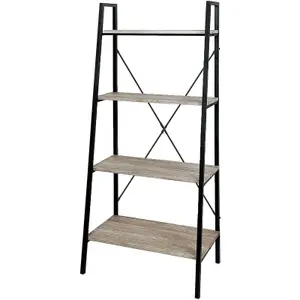 MCC Direct 4 Tier Ladder Display Bookshelf Natural