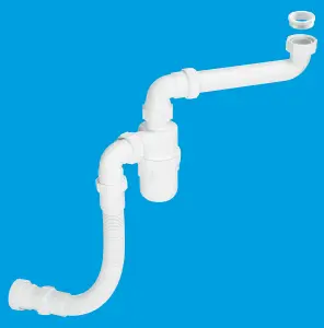 McAlpine FLEXKIT1 1" Plumbing Kit for Adjustable Height Basin/Sink