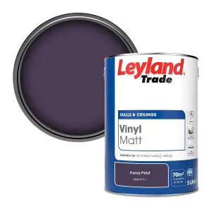 Leyland Trade Vinyl Matt Walls & Ceilings Emulsion Paint Pansy Petal (PPG1177-7) 5L