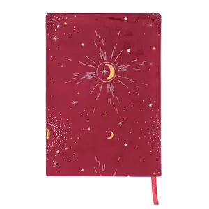 Something Different Fire Element Velvet A5 Notebook Burgundy (1.7cm x 21cm x 15cm)