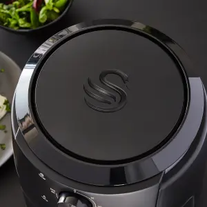 Swan Stealth Manual Air Fryer Black