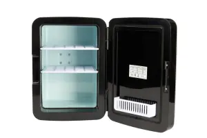 Sensio Home 10L Mini Fridge Cooler & Warmer AC+DC Power Black