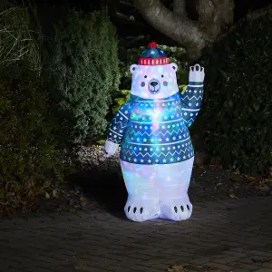 (H)1.22m LED Christmas Polar bear Inflatable