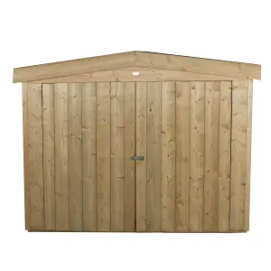 Forest Garden Natural timber Overlap Apex Garden storage 6x3 ft 1520mm 1980mm