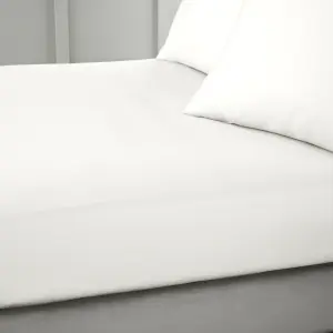 Bianca Fine Linens Bedroom 400 Thread Count Cotton Sateen Fitted Sheet 36cm Depth Cream