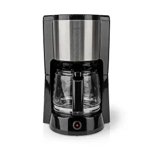 Filter Coffee Machine 1.5L 1000W for up to 12 Cups, with Keep Warm Function and Reusable Nylon Filter