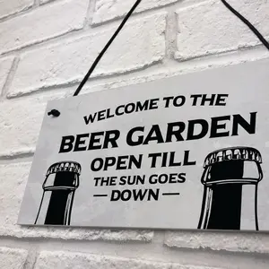 Garden Sign Funny Home Bar Man Cave Garden Plaque Gift For Men New Home Gift