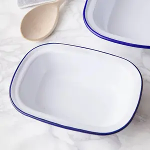 Enamel Rectangular Pie Dish