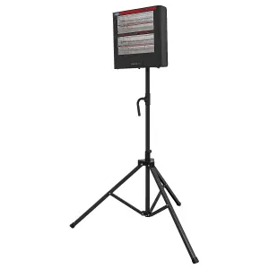 Sealey Infrared Quartz Heater With Tripod Stand 230V 1.4/2.8kW Portable IR28CT