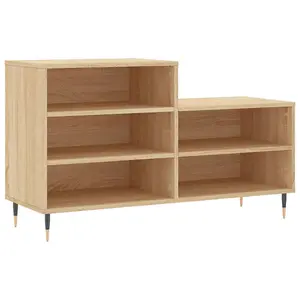 Berkfield Shoe Cabinet Sonoma Oak 102x36x60 cm Engineered Wood