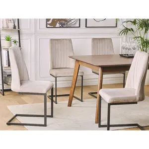 Caldicott Upholstered Dining Chair (Set of 2) Taupe