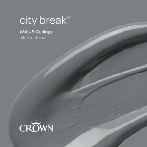 Crown Walls & Ceilings Silk Emulsion Paint City Break - 2.5L