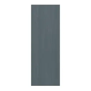 Alpinia Matt dusk blue wood effect Tall End panel (H)900mm (W)320mm