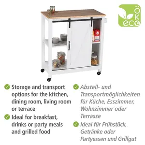 Wood Kitchen Cart