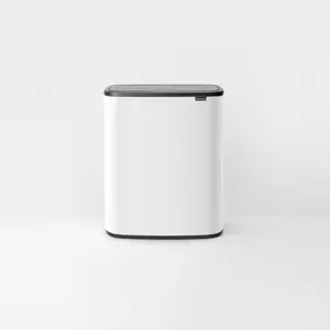 Brabantia Bo 30 Litre + 30 Litre Touch Bin with Two Inner Buckets White / 60