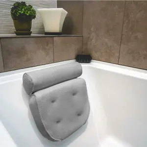 Bath Pillow Spa with Head, Neck, Shoulder and Back Support, Non-Slip, Extra Thick, Soft and Large for Great Comfort and Relaxation