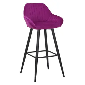 Hennen 76cm Bar Stool Black / Green