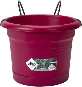 Elho Green Basics Balcony Potholder All-In-1 in Cherry Red