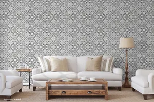 SK Filson Grey Mozaic Tiles Wallpaper