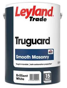 Leyland Trade Truguard Smooth Masonry- Brilliant White - 5L