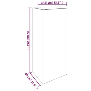 Berkfield Garden Planter 40x34.5x75 cm Corten Steel