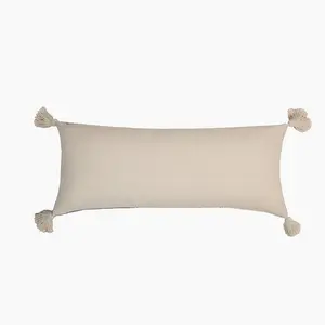 Stefan Cushion - Cotton - L30 x W70 x H1 cm - Off White