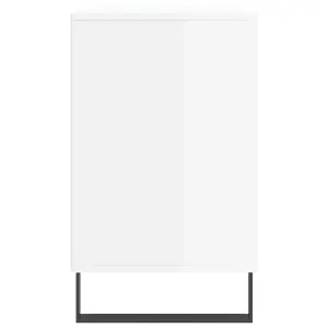 Berkfield Shoe Cabinet High Gloss White 102x36x60 cm Engineered Wood