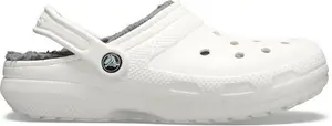 Crocs Unisex Classic Lined Clogs White W4/M3